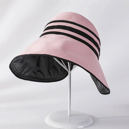 Vinyl Sun Hat For Woman Wide Brim UV Protection Summer Hat